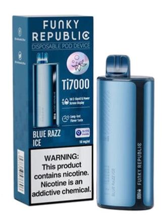Funky Republic Blue Razz Ice 7000 Puffs